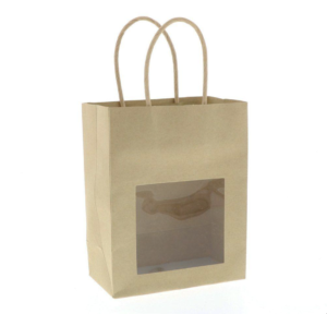 Petit sac en kraft solide avec fenêtre transparente, vous pourrez réaliser de magnifiques coffrets à offrir. Effet WAW assuré !